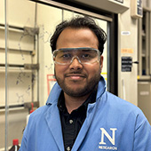 Krishanu Dey in a lab