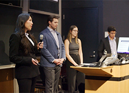students giving a presentation