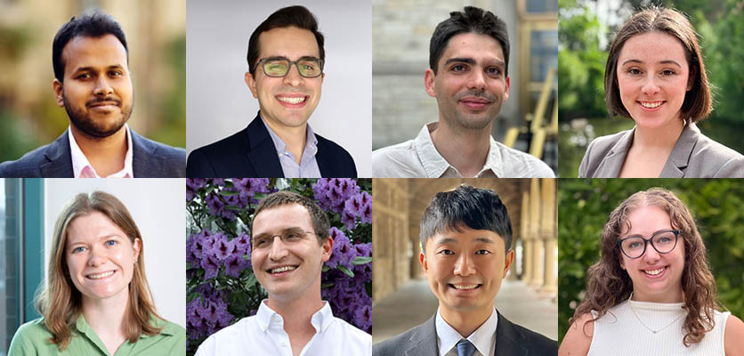 headshots of the eight inaugural fellows