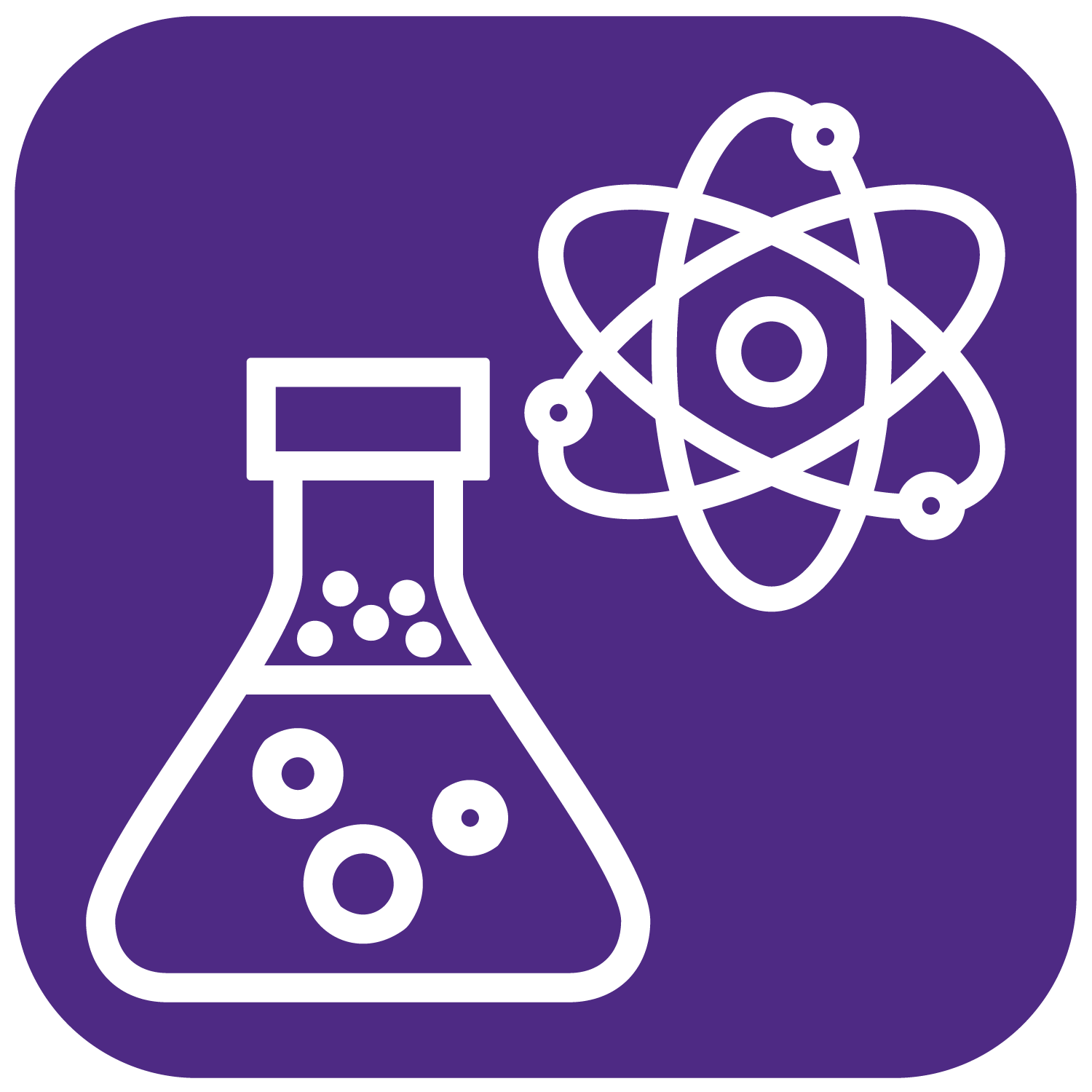 Icon showing a test tube