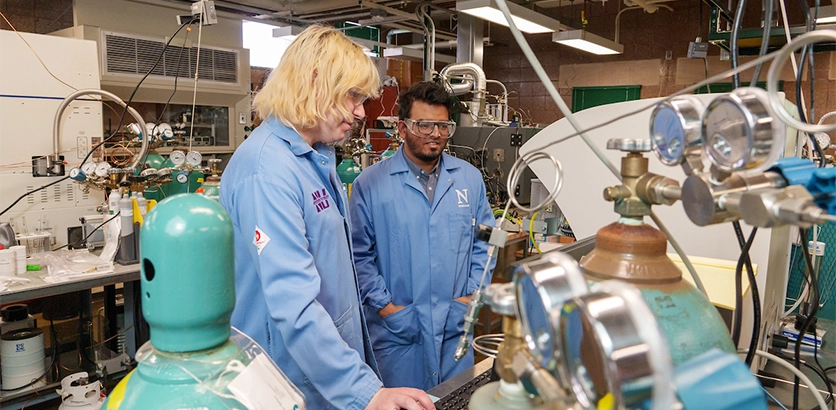 Researchers in laboratory